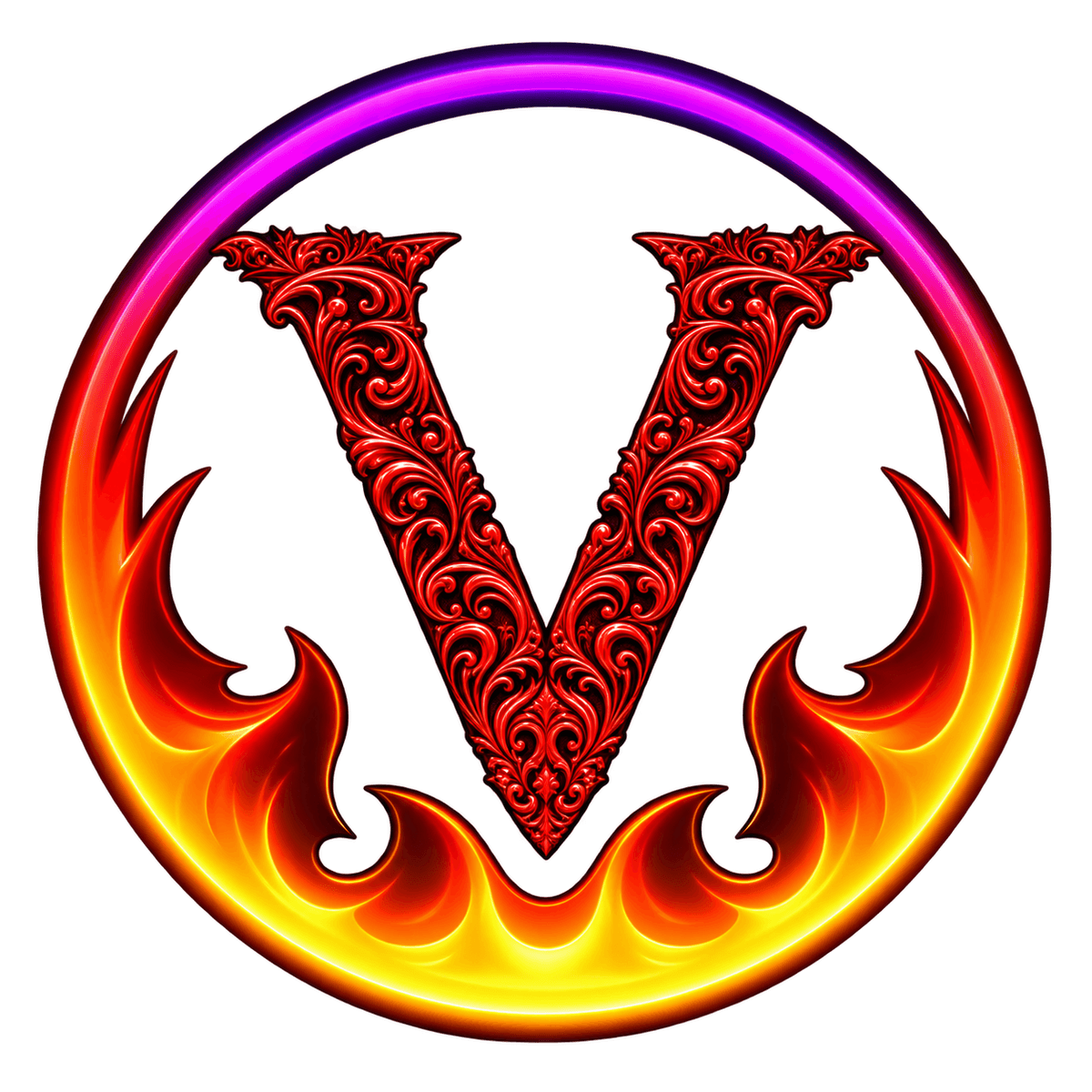 VORTEKZ flame V emblem