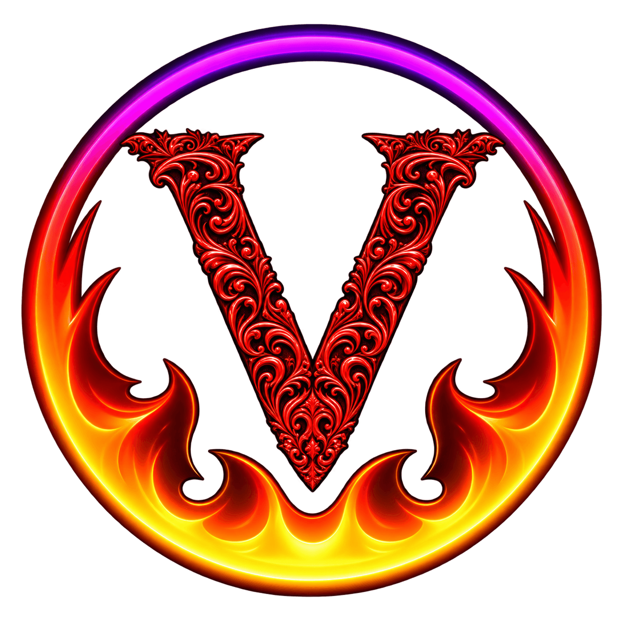 VORTEKZ flame V emblem